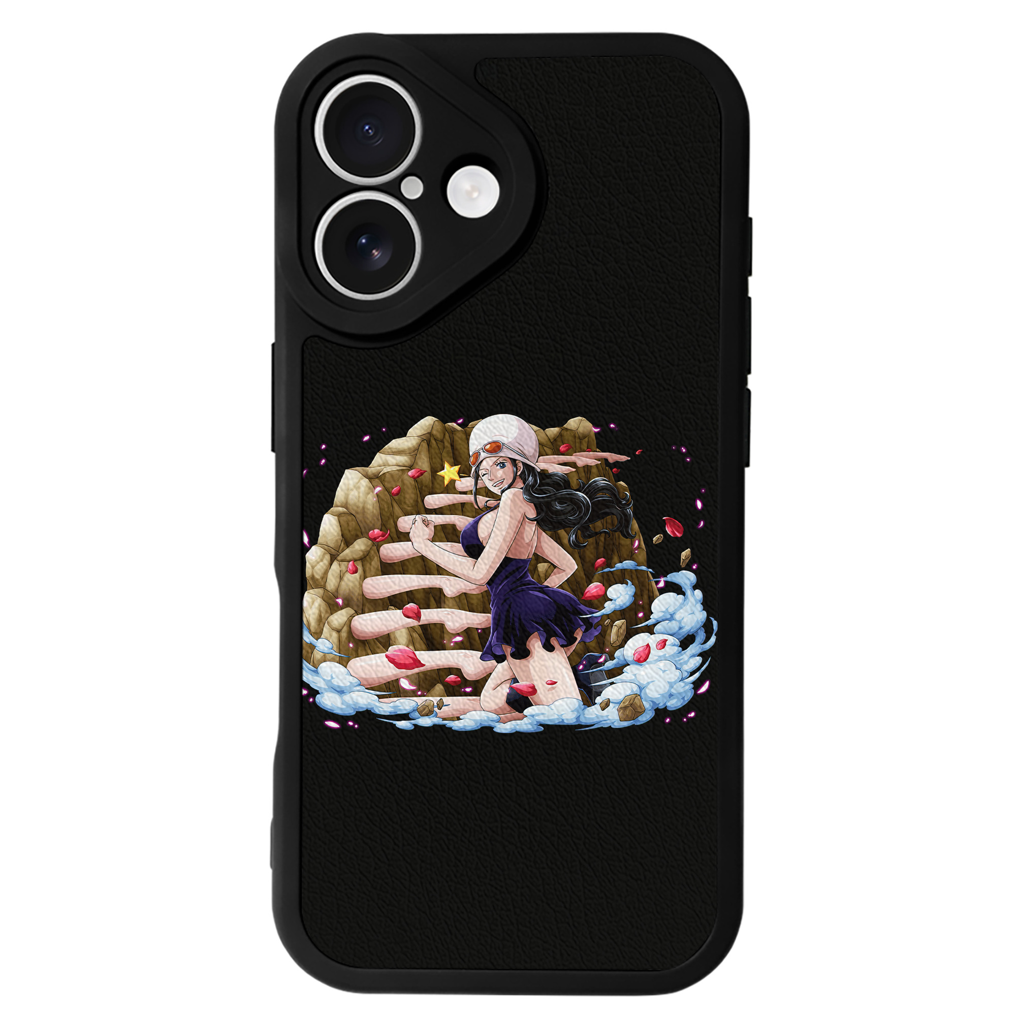 （画像用） ワンピース ニコ・ロビン ONE PIECE Nico Robin 【iPhone 16シリーズ対応】シリコンスマホケース（レザー調） 材質：シリコン
